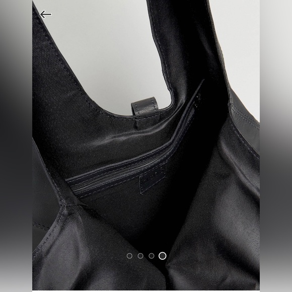 ASOS Brand 100% Leather Slouchy Shoulder Shopping Bag - Picture 3 of 9